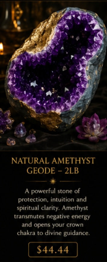 NATURAL AMETHYST GEODE – SACRED CLARITY EDITION