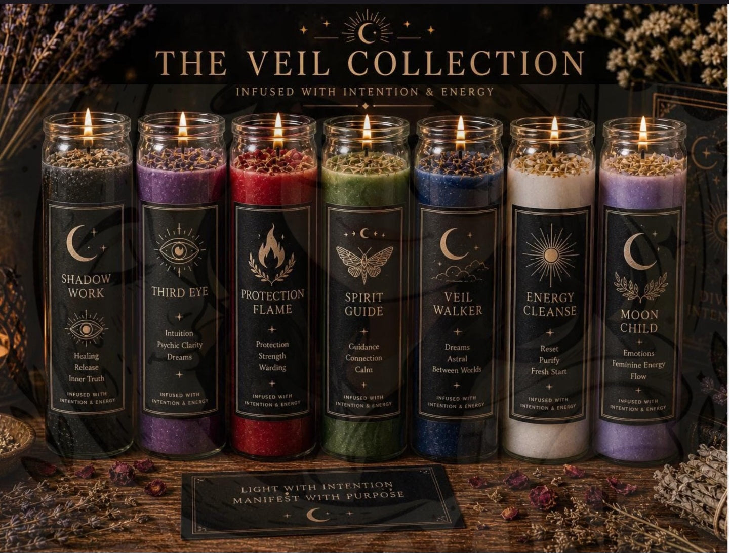 Luxury Intention-Infused Ritual Candles