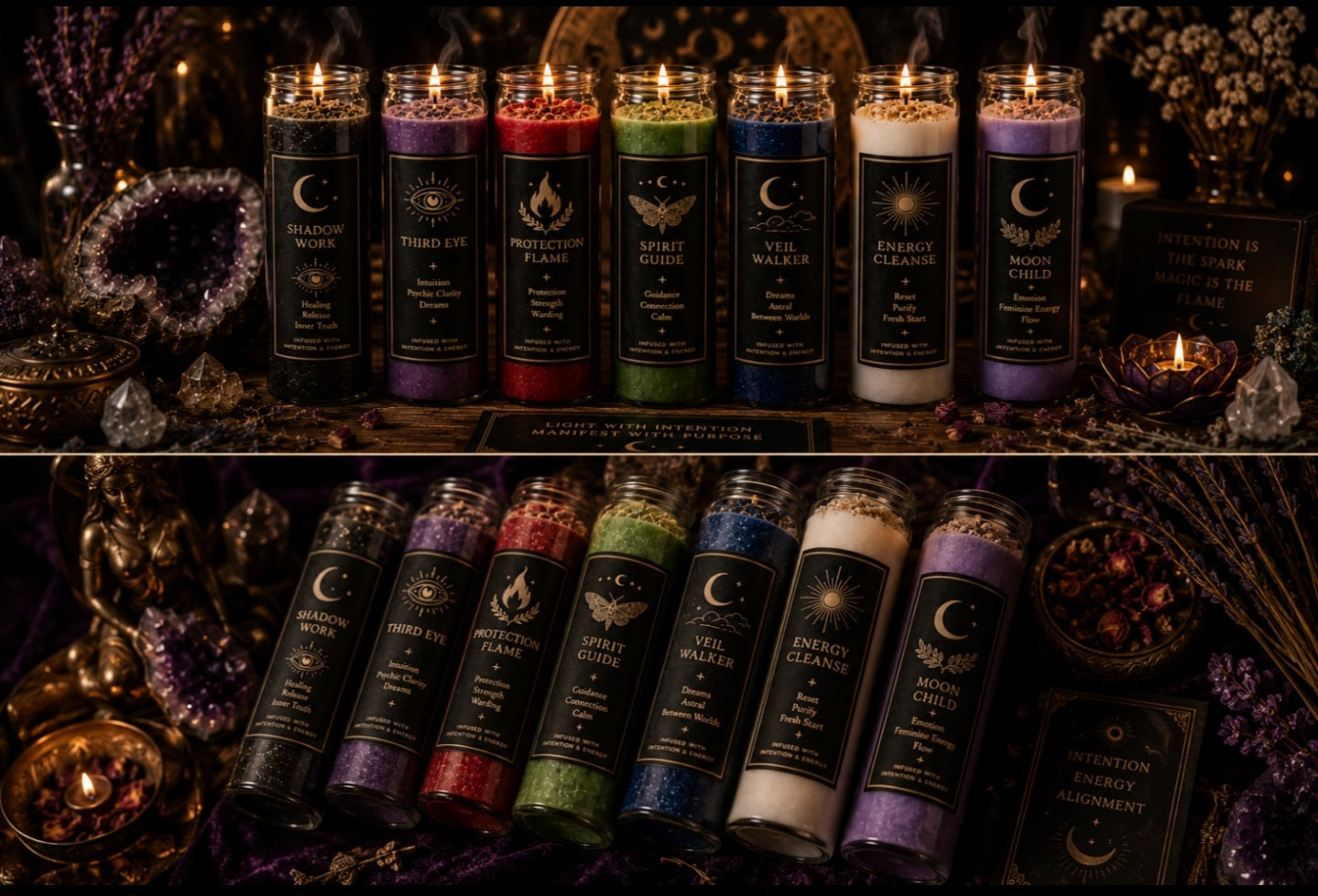Luxury Intention-Infused Ritual Candles