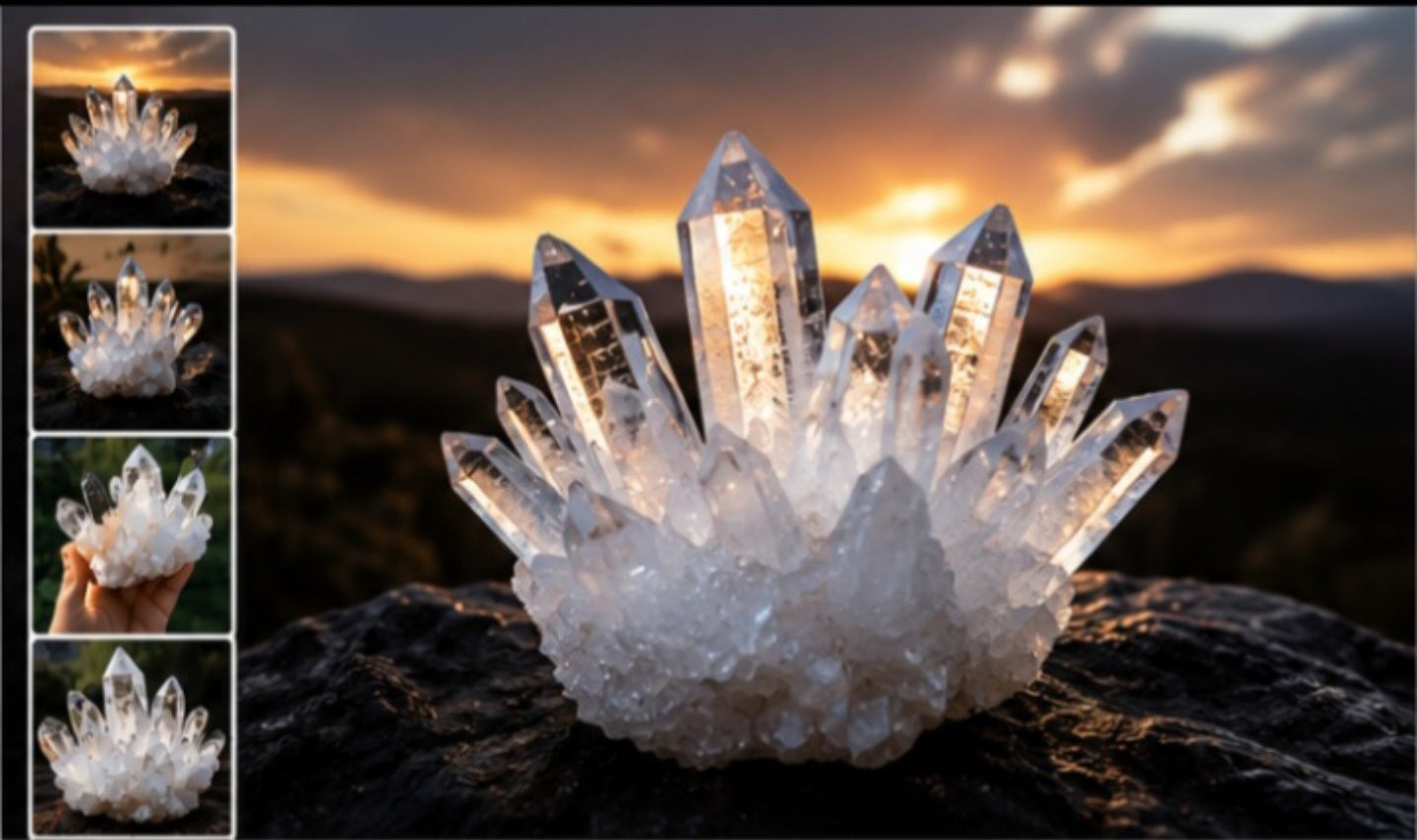 Celestial Light Quartz Cluster